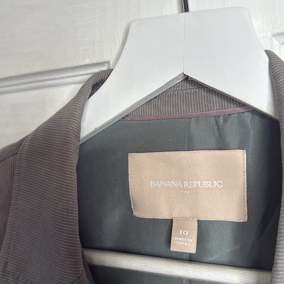 Banana Republic Women’s Gray Suit Jacket Blazer W1696 Sz 10 - Picture 2 of 6